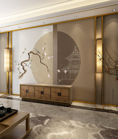 Flower And Bird Wall Murals Product 22